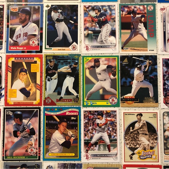 70 Boston Red Sox baseball cards Wade Boggs David Ortiz Sale Schwarber Clemens - Picture 10 of 10